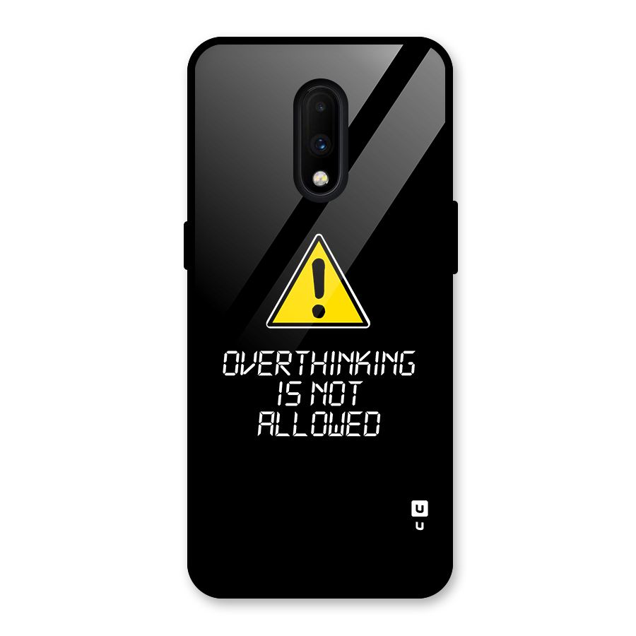 Over Thinking Glass Back Case for OnePlus 7