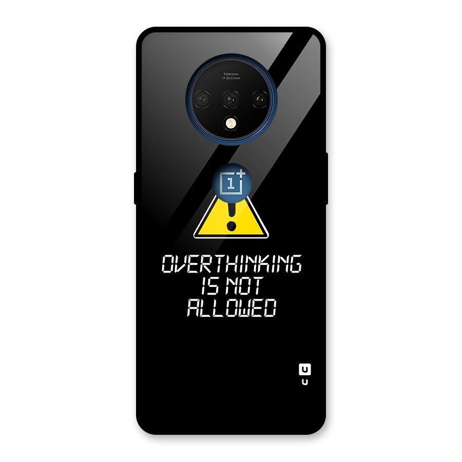 Over Thinking Glass Back Case for OnePlus 7T