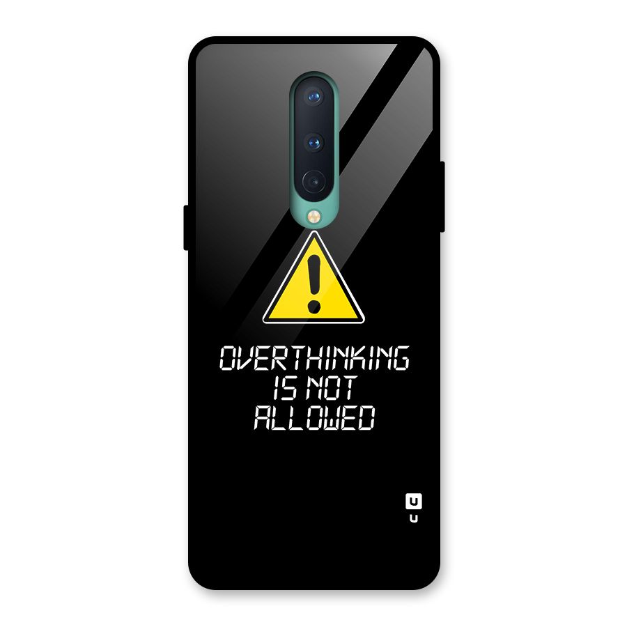 Over Thinking Glass Back Case for OnePlus 8