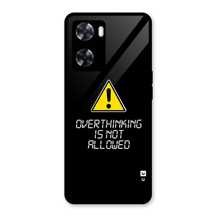 Over Thinking Glass Back Case for Oppo A77