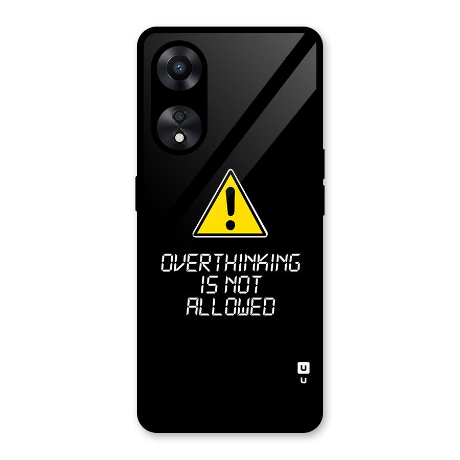 Over Thinking Glass Back Case for Oppo A78