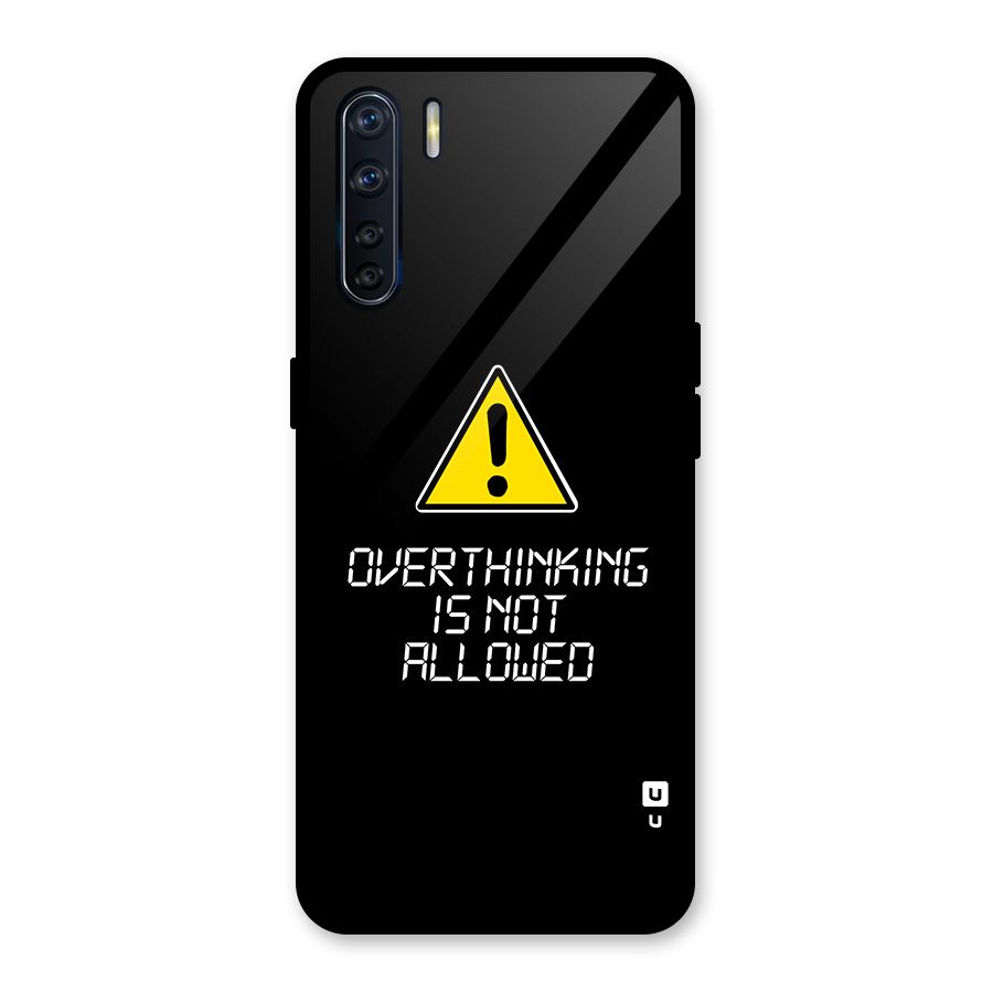 Over Thinking Glass Back Case for Oppo F15