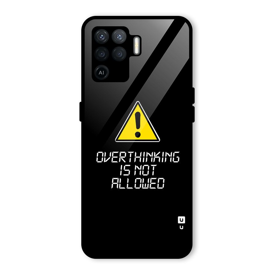 Over Thinking Glass Back Case for Oppo F19 Pro