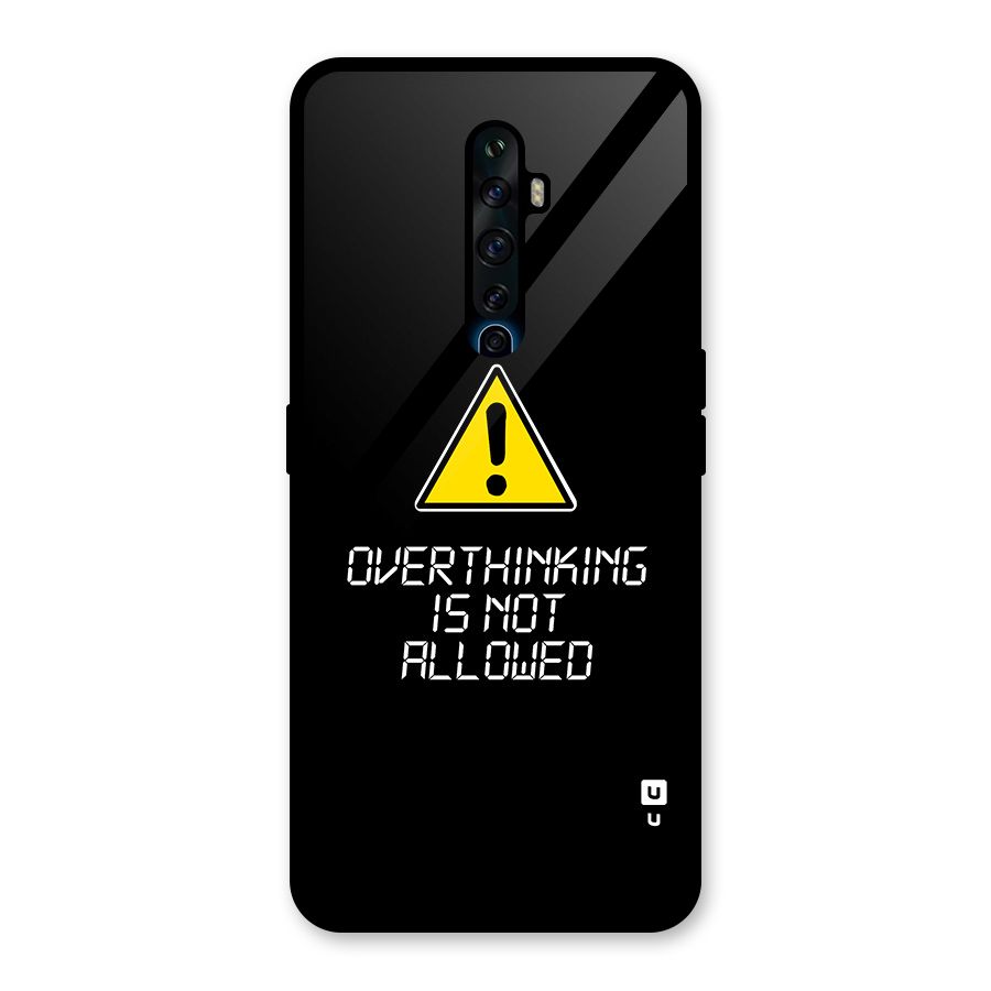 Over Thinking Glass Back Case for Oppo Reno2 F