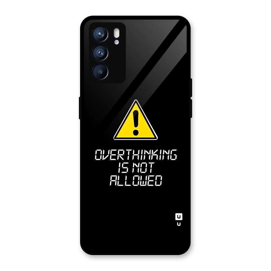 Over Thinking Glass Back Case for Oppo Reno6 5G
