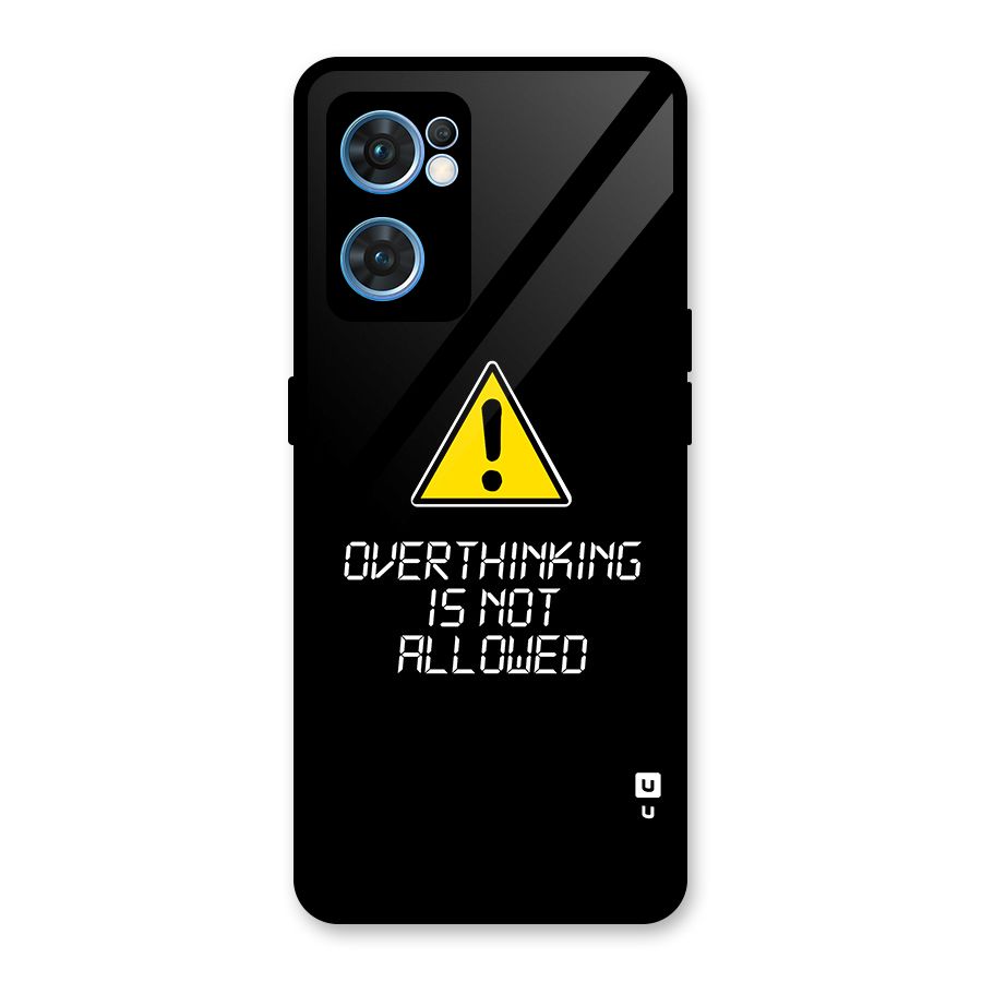 Over Thinking Glass Back Case for Oppo Reno7 5G