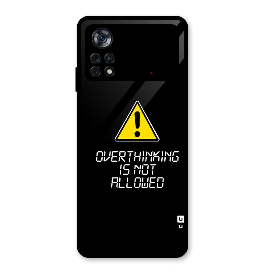 Over Thinking Glass Back Case for Poco X4 Pro 5G