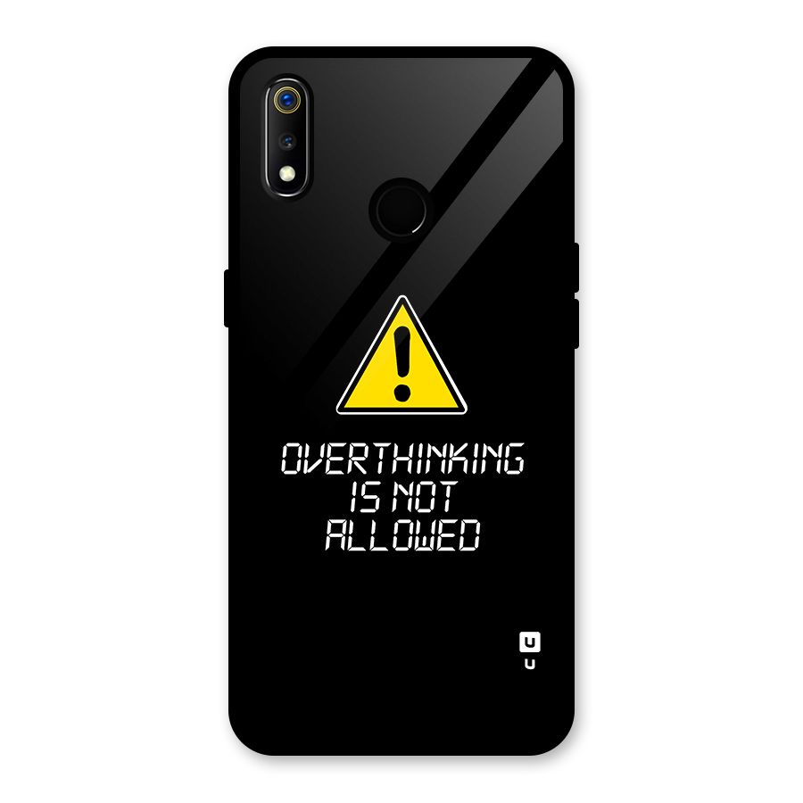Over Thinking Glass Back Case for Realme 3i