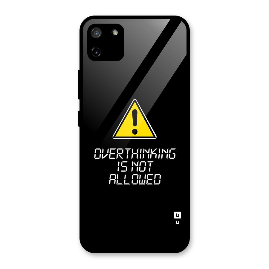 Over Thinking Glass Back Case for Realme C11