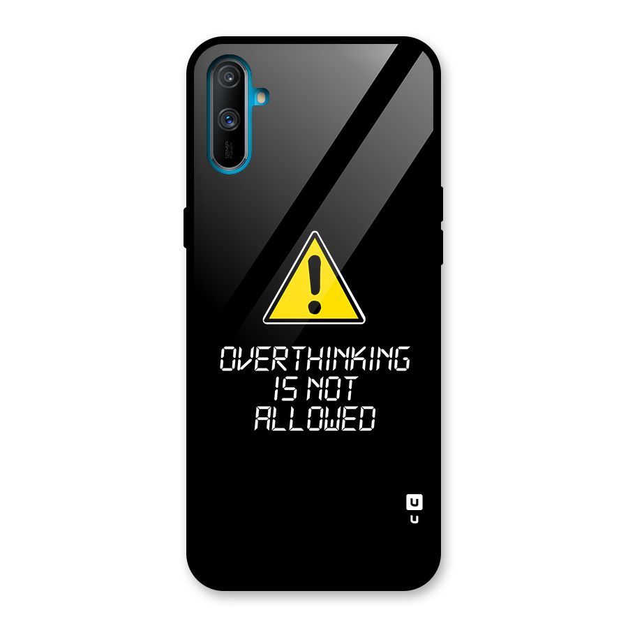 Over Thinking Glass Back Case for Realme C3