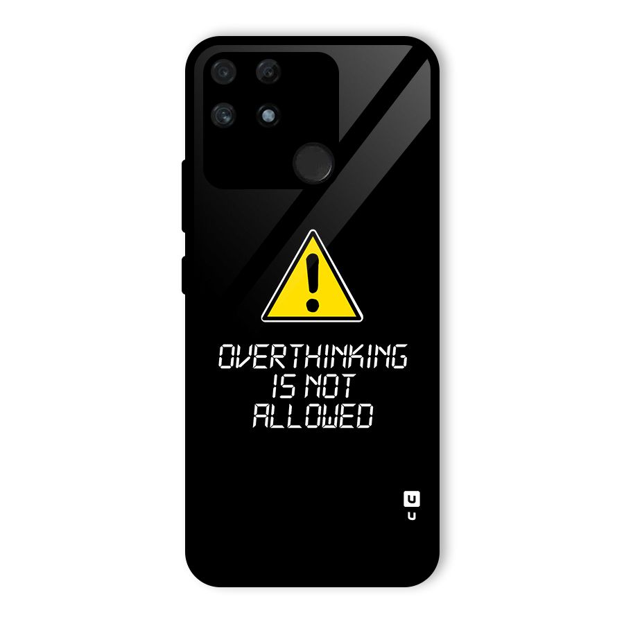Over Thinking Glass Back Case for Realme Narzo 50A
