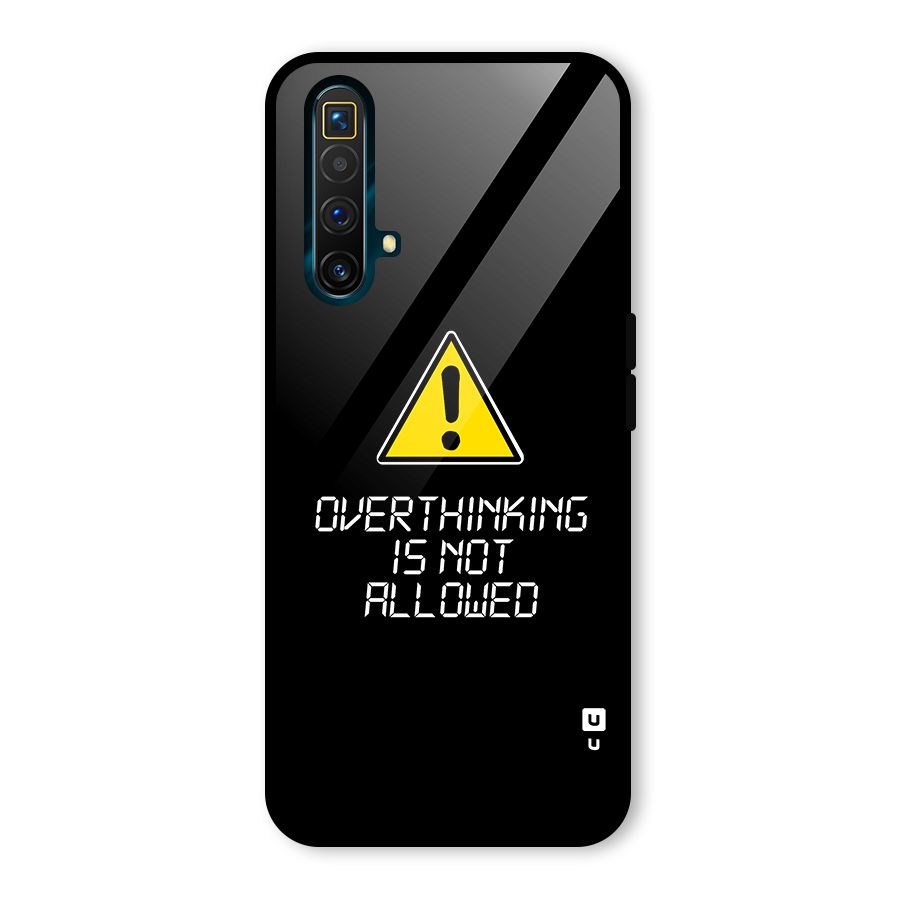 Over Thinking Glass Back Case for Realme X3