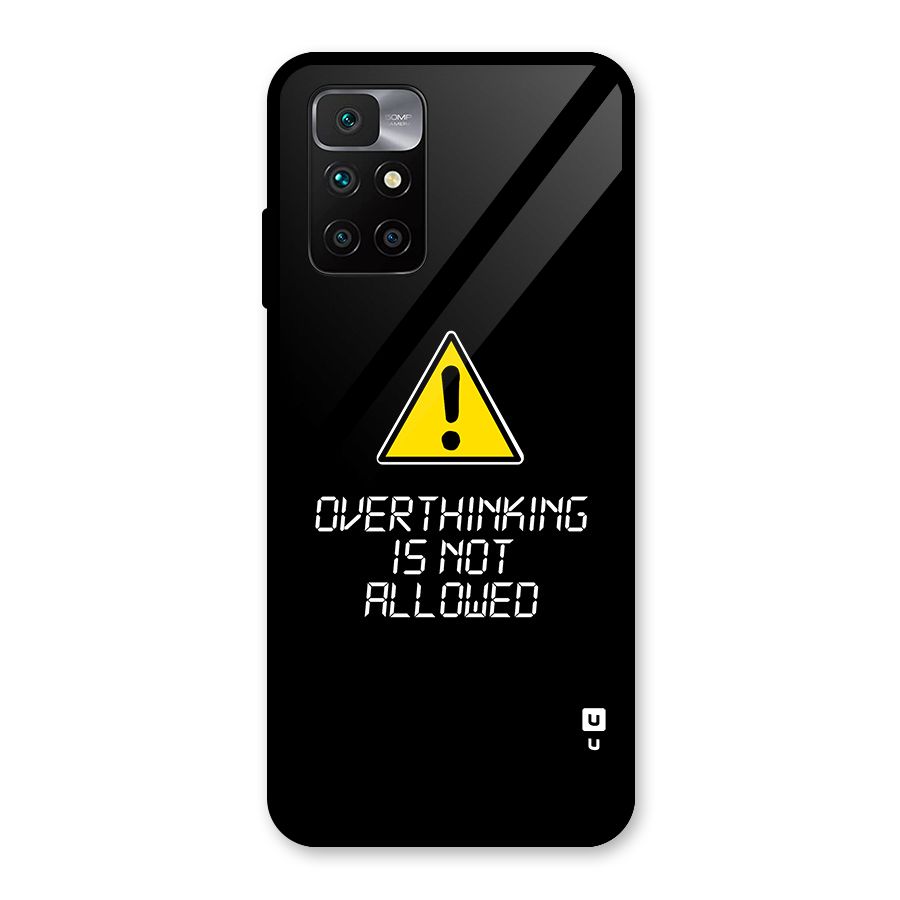 Over Thinking Glass Back Case for Redmi 10 Prime