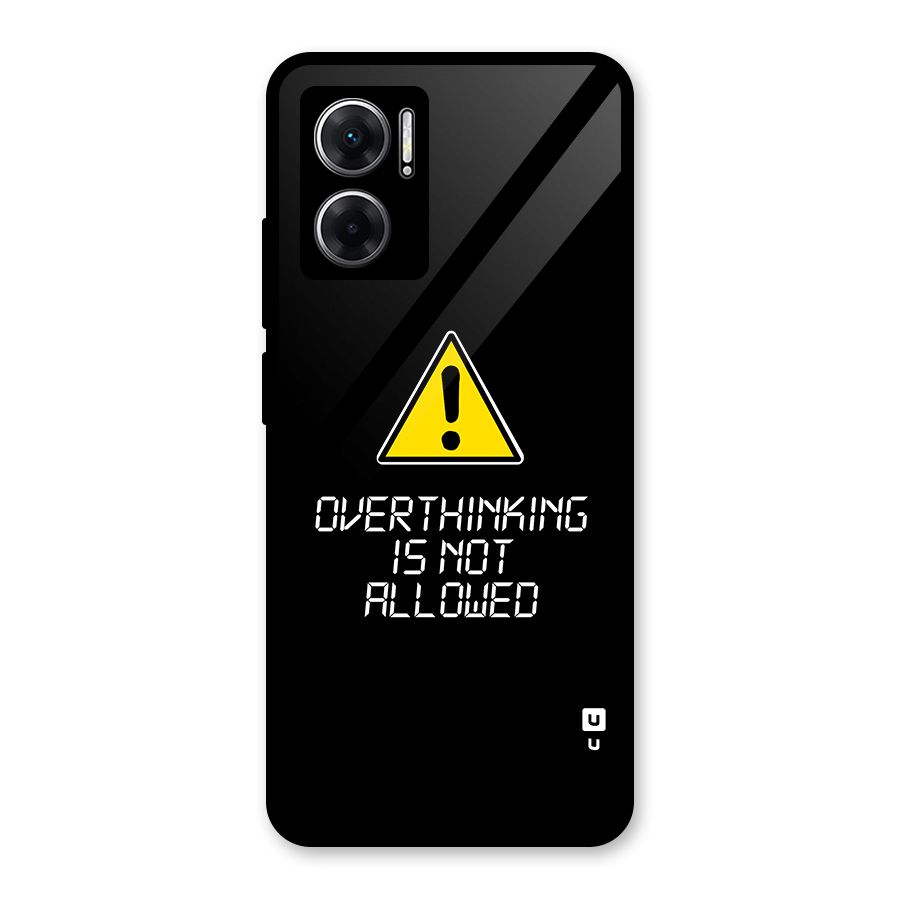 Over Thinking Glass Back Case for Redmi 11 Prime 5G
