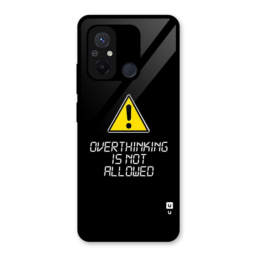 Over Thinking Glass Back Case for Redmi 12C