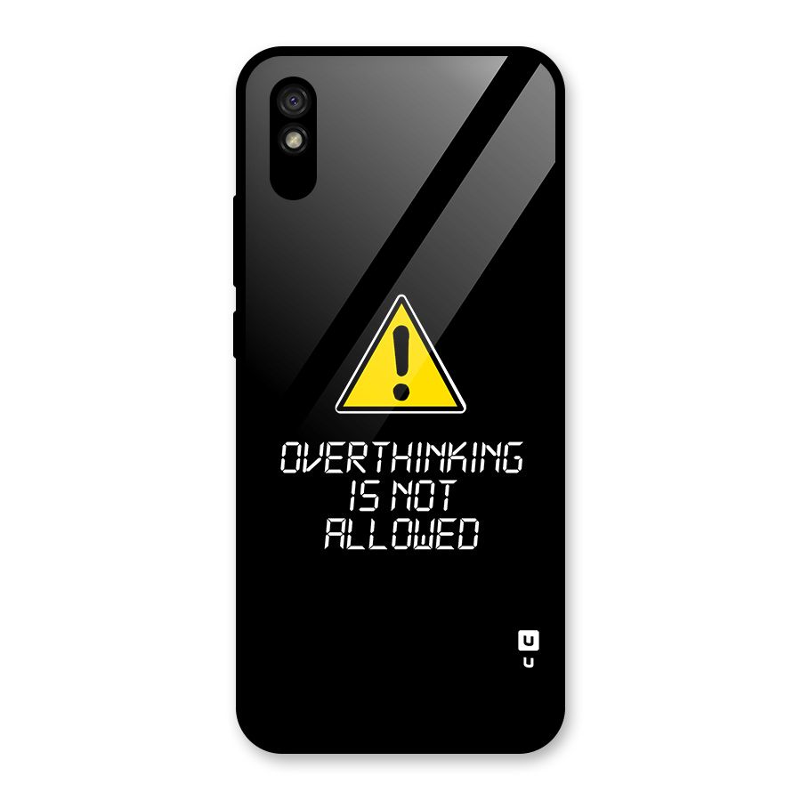 Over Thinking Glass Back Case for Redmi 9A