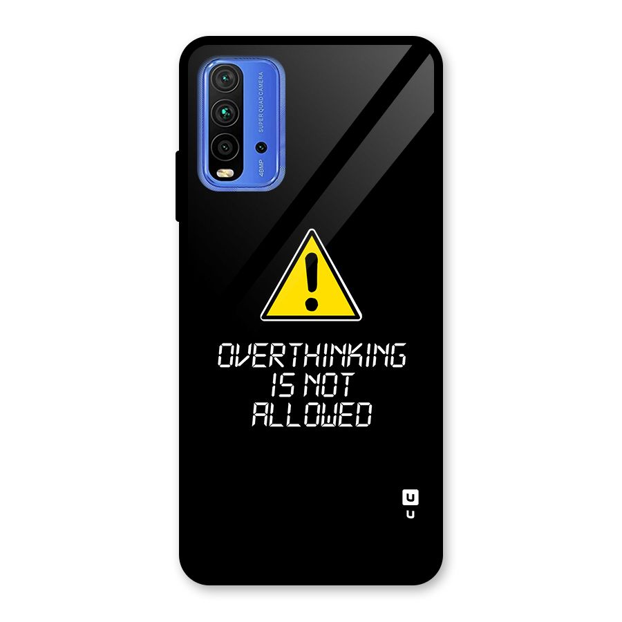 Over Thinking Glass Back Case for Redmi 9 Power