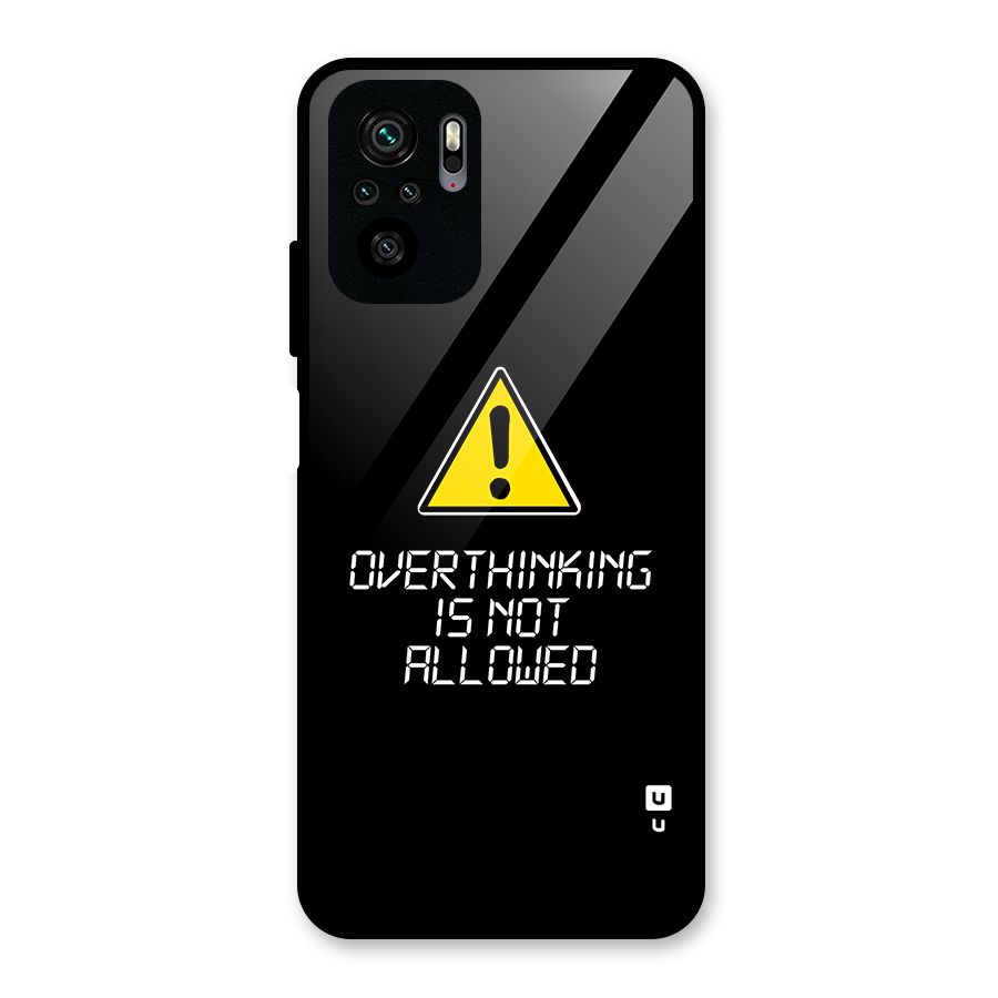 Over Thinking Glass Back Case for Redmi Note 10S