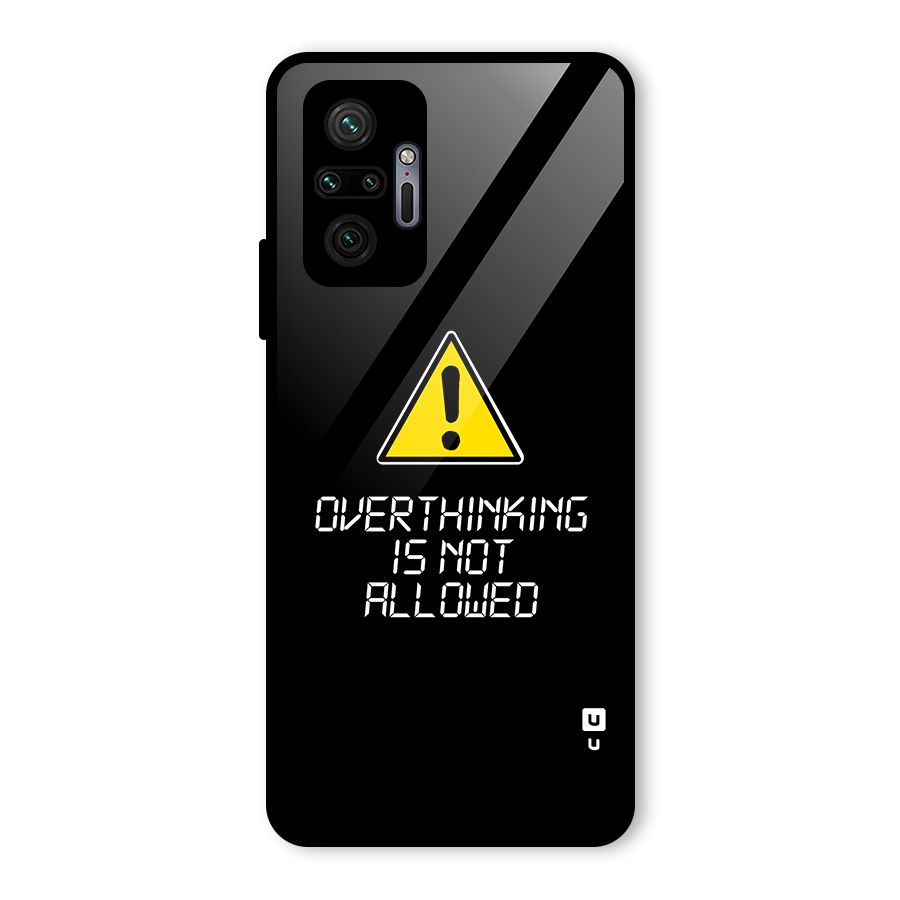 Over Thinking Glass Back Case for Redmi Note 10 Pro Max