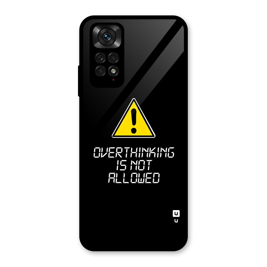 Over Thinking Glass Back Case for Redmi Note 11