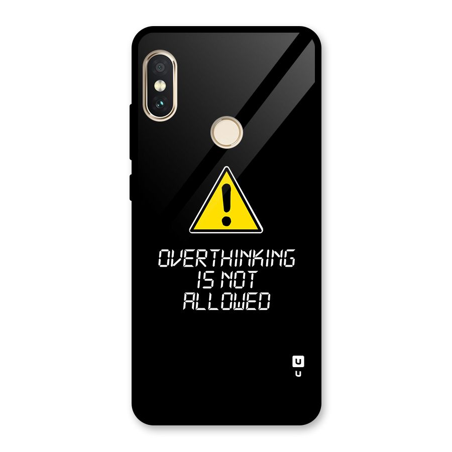 Over Thinking Glass Back Case for Redmi Note 5 Pro