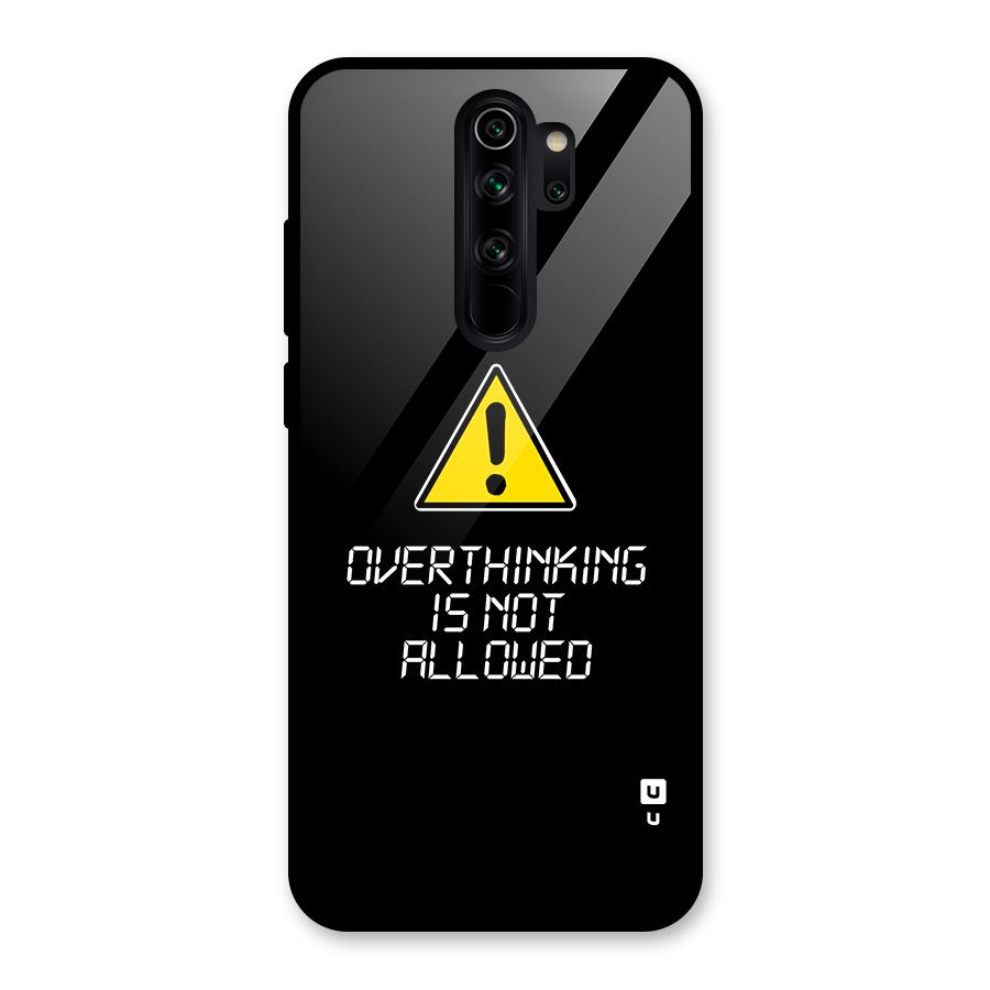 Over Thinking Glass Back Case for Redmi Note 8 Pro