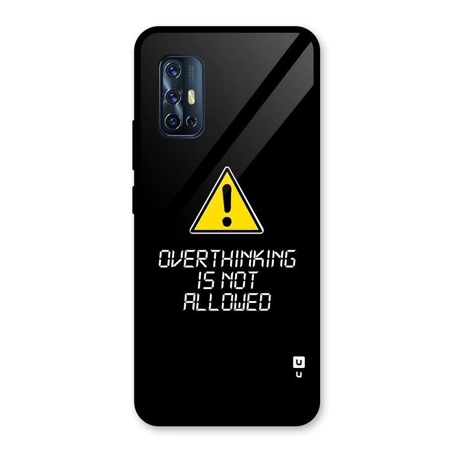 Over Thinking Glass Back Case for Vivo V17