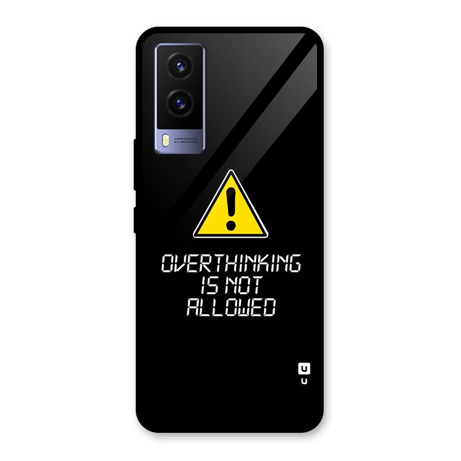 Over Thinking Glass Back Case for Vivo V21e 5G