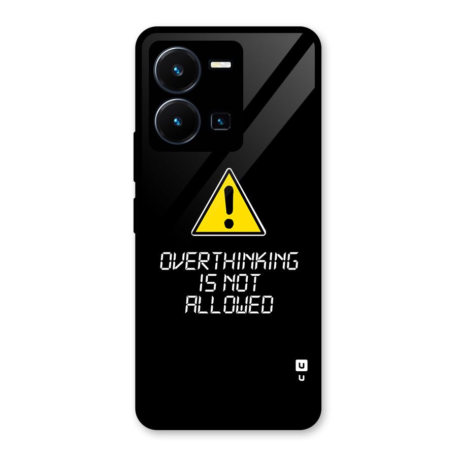 Over Thinking Glass Back Case for Vivo Y35