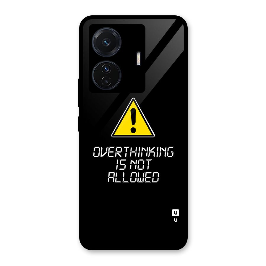 Over Thinking Glass Back Case for Vivo iQOO Z6 Pro