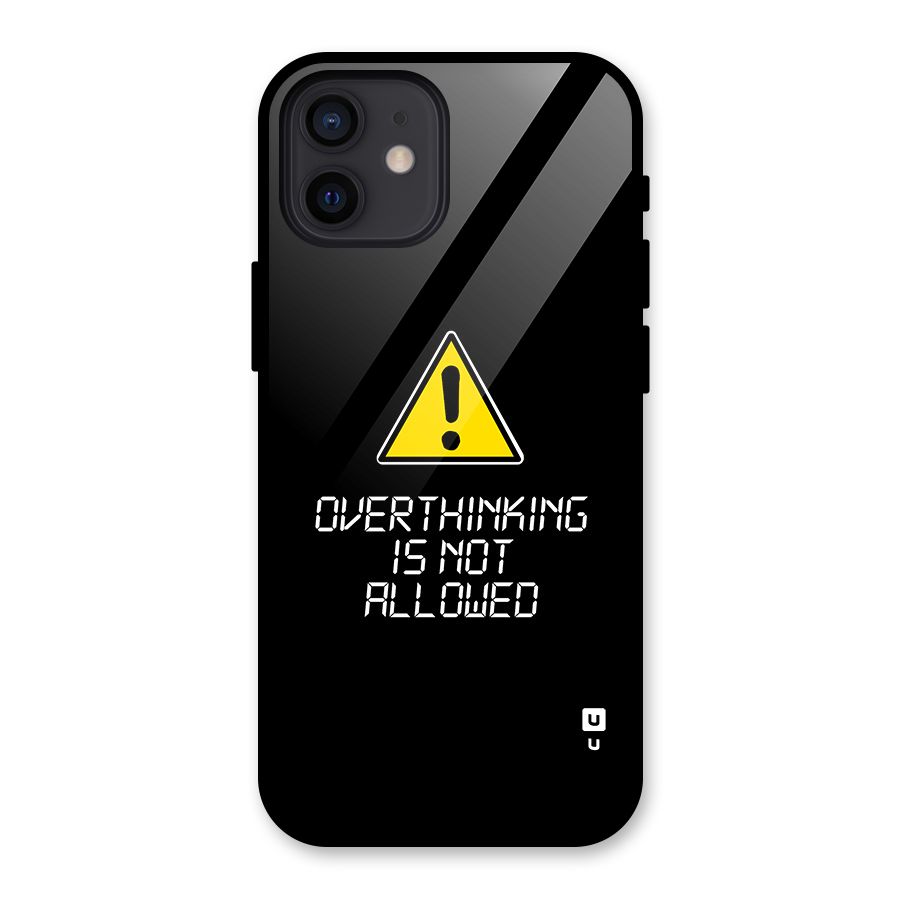 Over Thinking Glass Back Case for iPhone 12