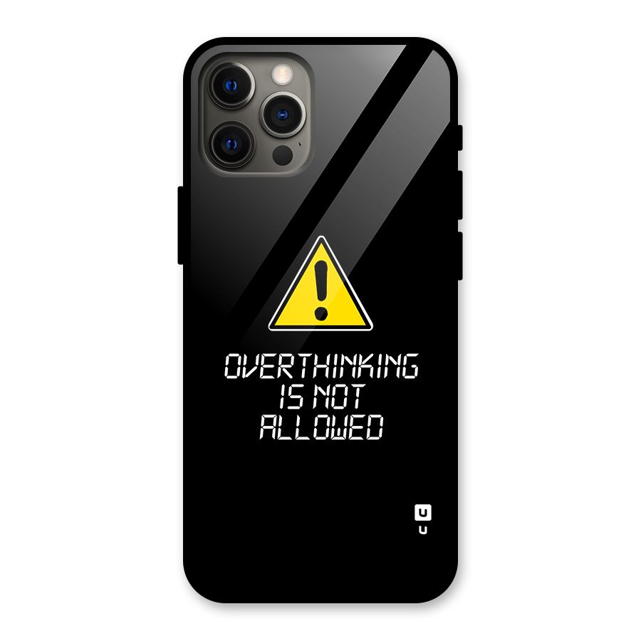 Over Thinking Glass Back Case for iPhone 12 Pro Max