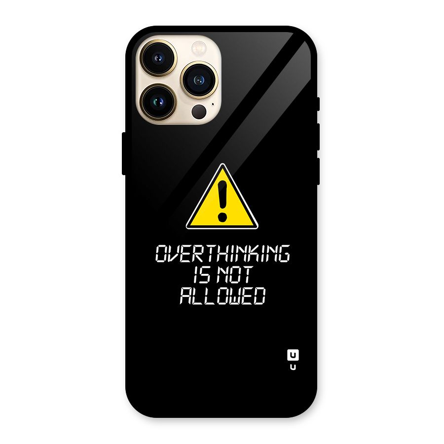 Over Thinking Glass Back Case for iPhone 13 Pro Max