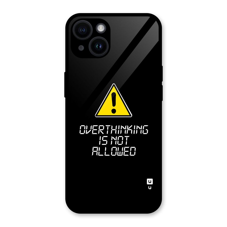 Over Thinking Glass Back Case for iPhone 14