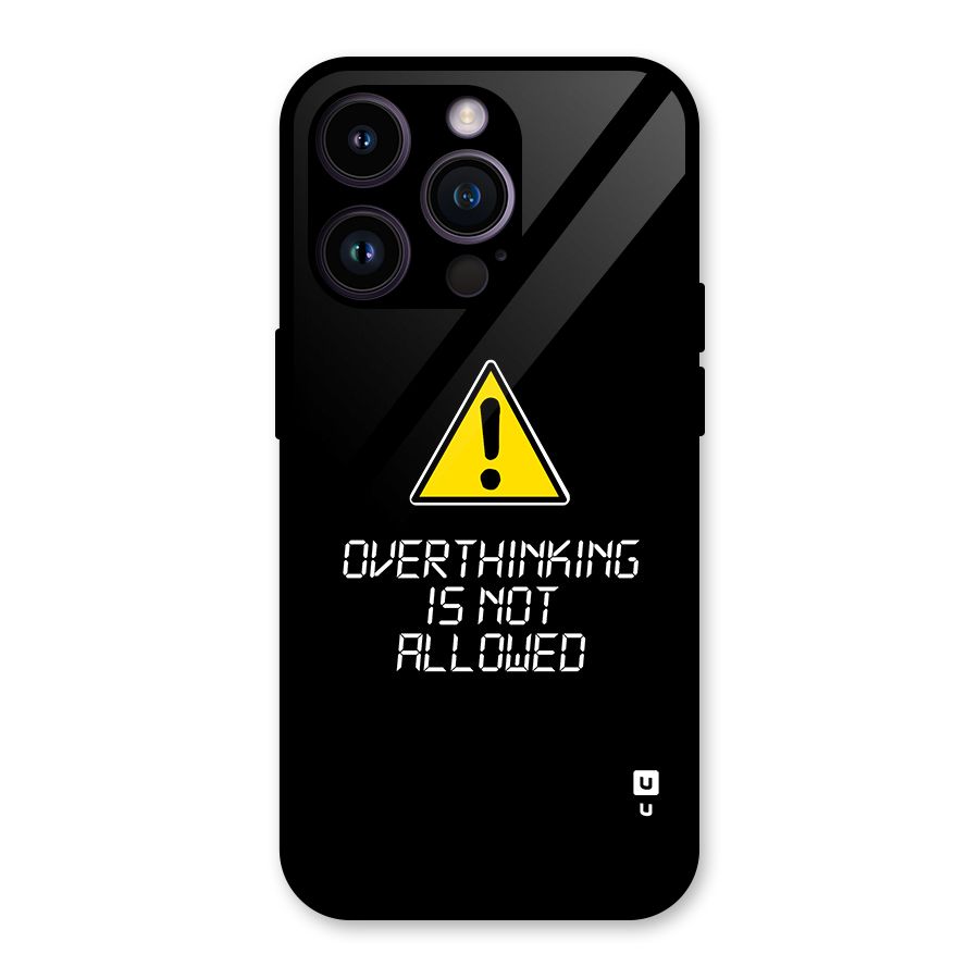 Over Thinking Glass Back Case for iPhone 14 Pro