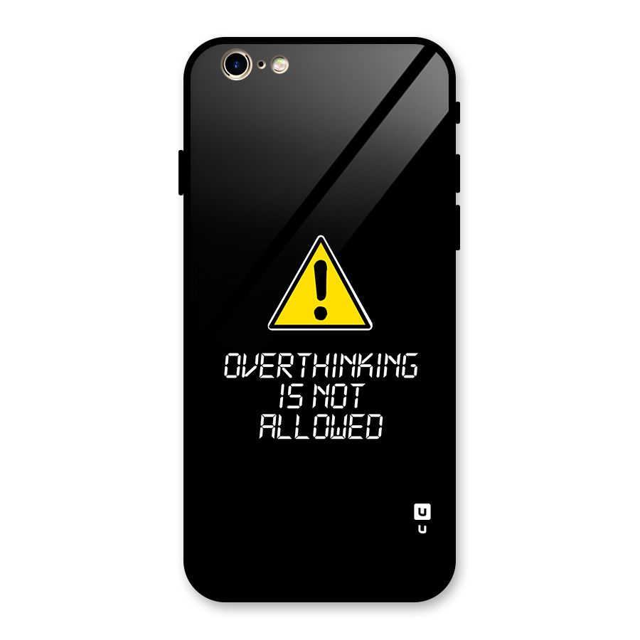 Over Thinking Glass Back Case for iPhone 6 6S