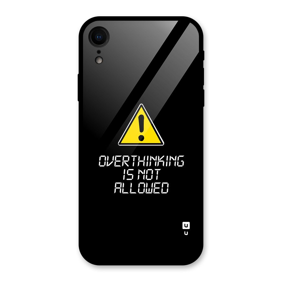 Over Thinking Glass Back Case for iPhone XR