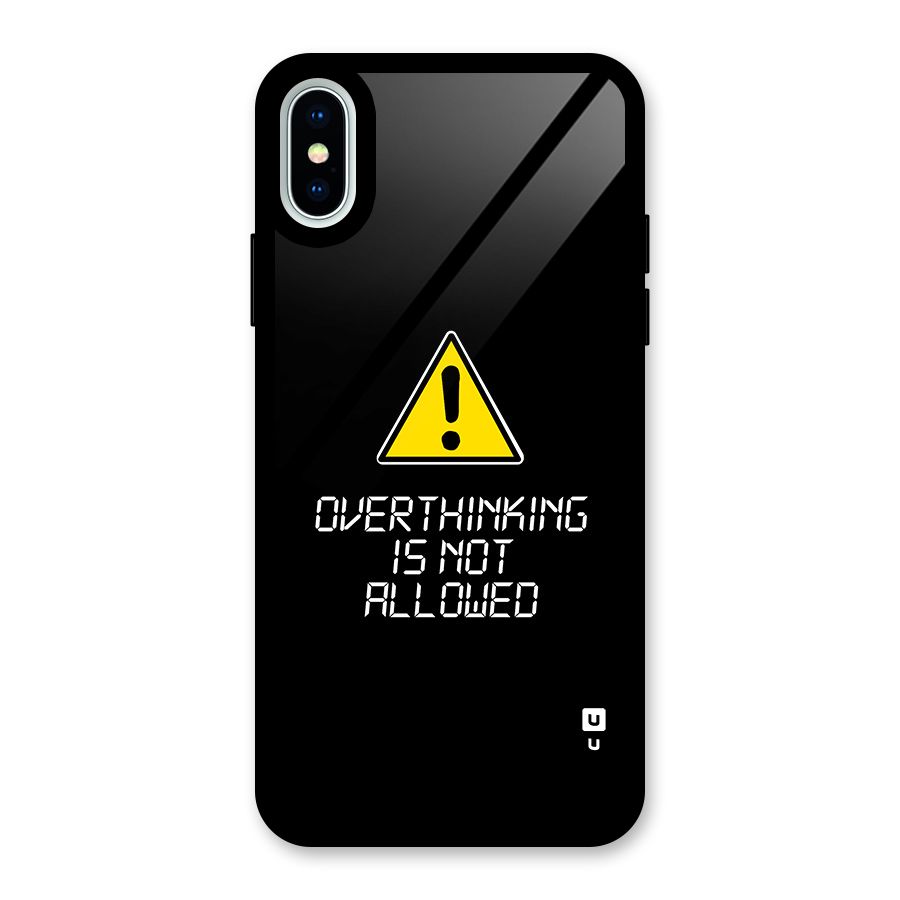Over Thinking Glass Back Case for iPhone XS