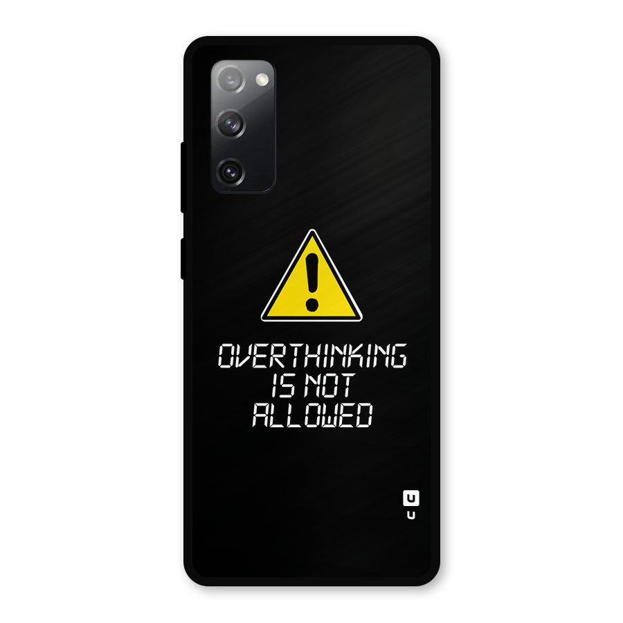 Over Thinking Metal Back Case for Galaxy S20 FE 5G