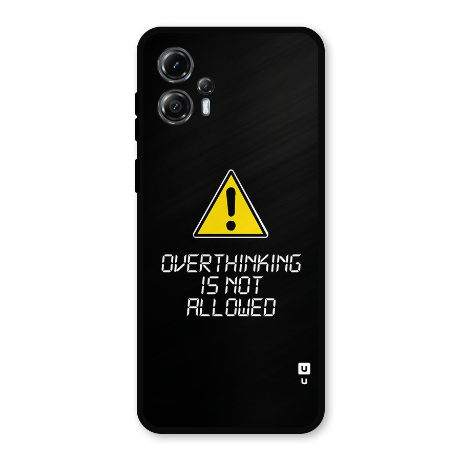 Over Thinking Metal Back Case for Moto G13