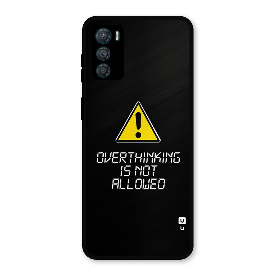 Over Thinking Metal Back Case for Moto G42