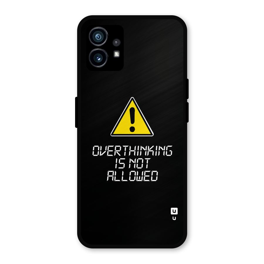 Over Thinking Metal Back Case for Nothing Phone 1