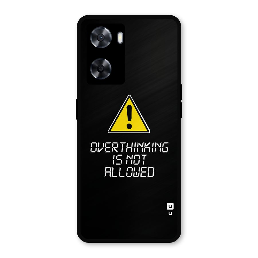 Over Thinking Metal Back Case for OnePlus Nord N20 SE