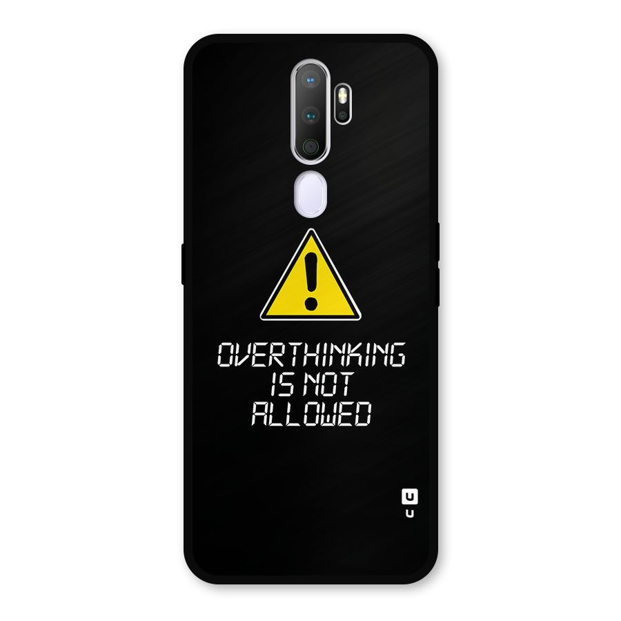 Over Thinking Metal Back Case for Oppo A9 (2020)