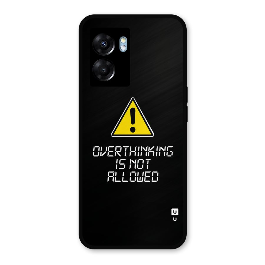 Over Thinking Metal Back Case for Oppo K10 (5G)