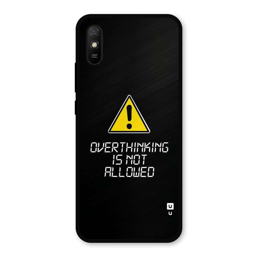 Over Thinking Metal Back Case for Redmi 9a