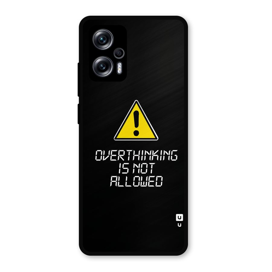 Over Thinking Metal Back Case for Redmi K50i