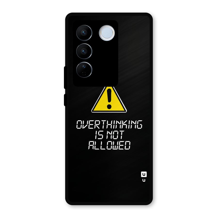 Over Thinking Metal Back Case for Vivo V27 Pro