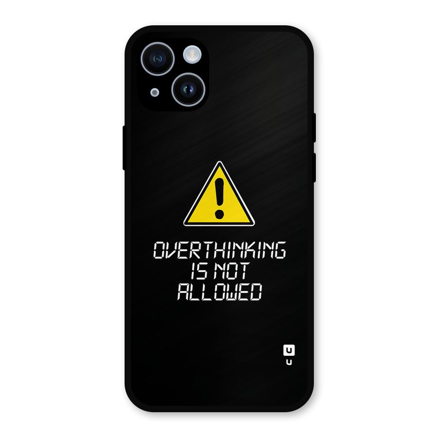 Over Thinking Metal Back Case for iPhone 14