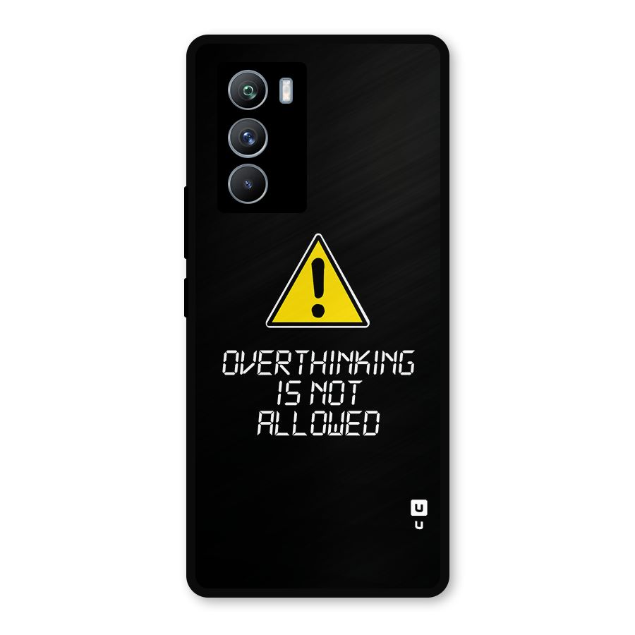 Over Thinking Metal Back Case for iQOO 9 SE